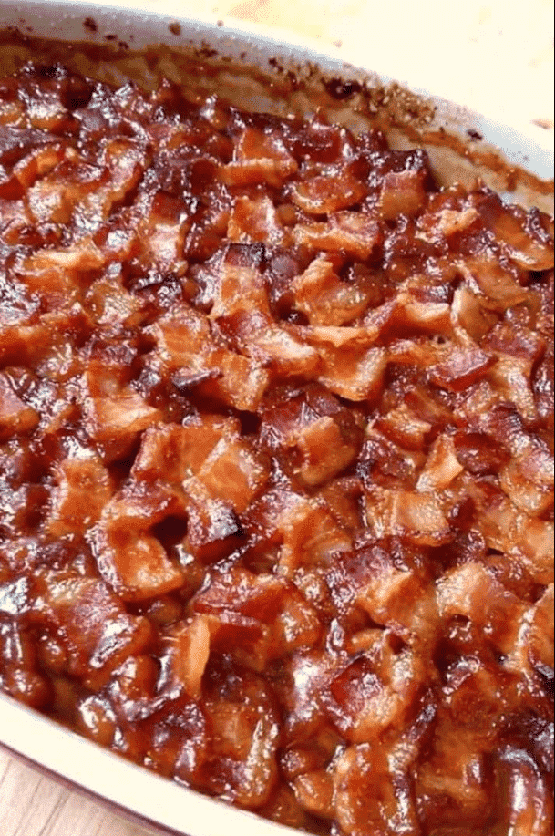 Brown sugar and bacon baked beans