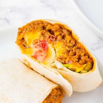 Cheeseburger Burrito