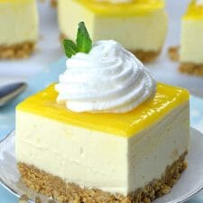 No bake lemon cheesecake bars