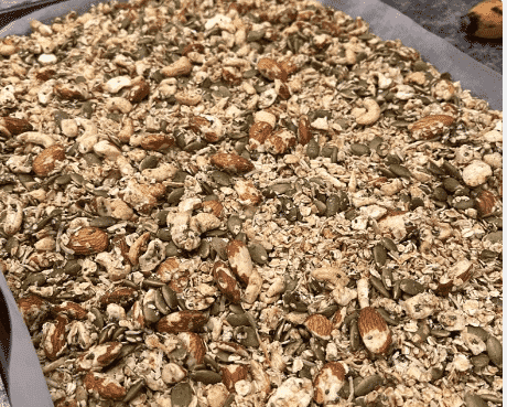 nutty maple granola